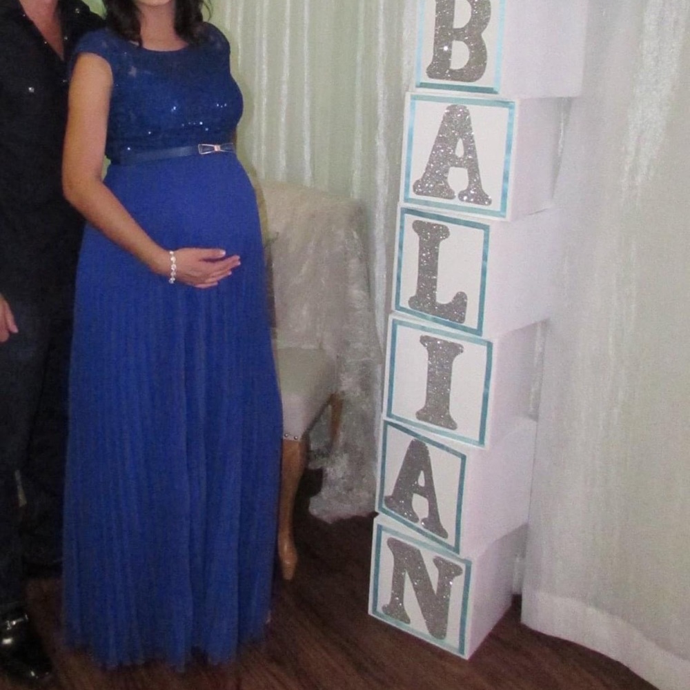 Blue dress